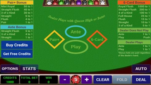 gratis 3 card poker