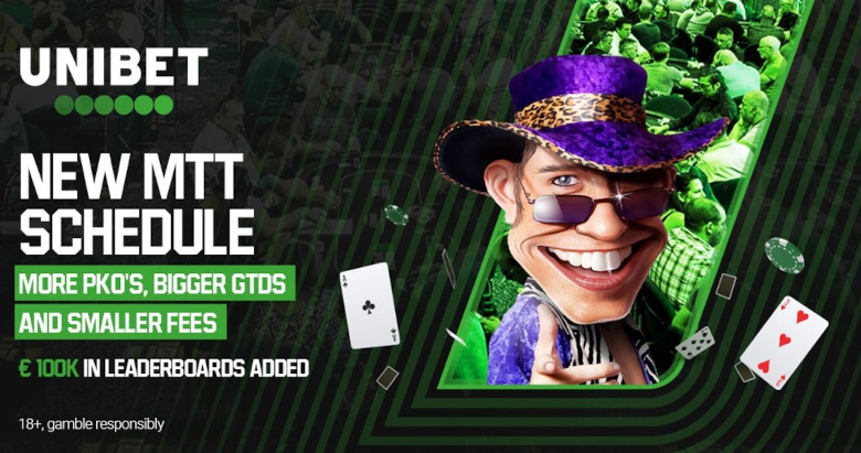 Unibet øger garantierne og sænker gebyrerne med et nyt spillervenligt MTT-program