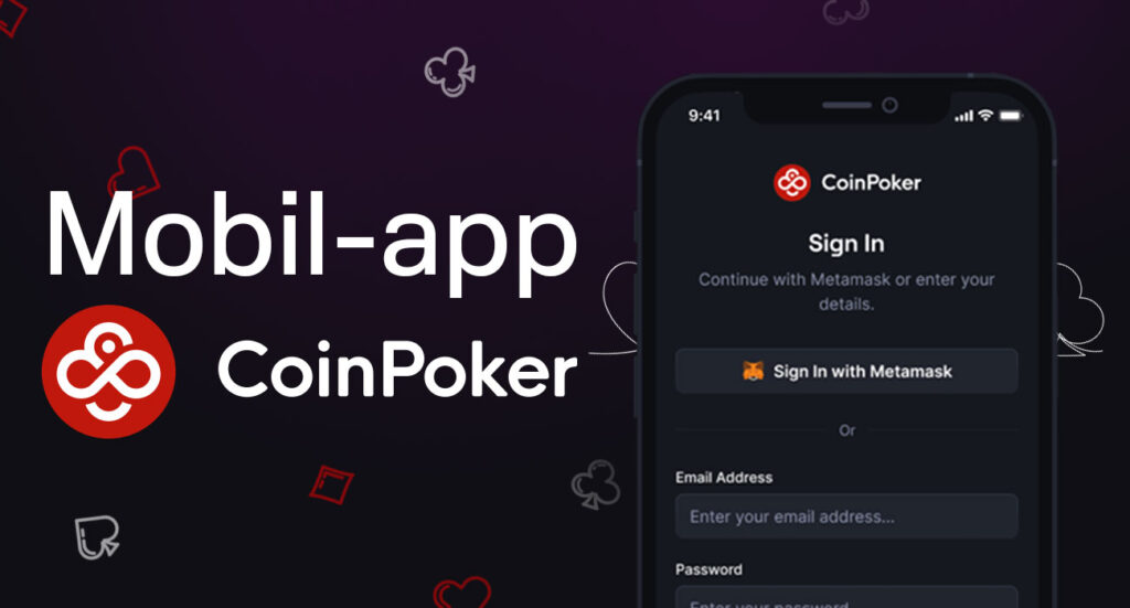 Coinpokre mobiele functies en vereisten voor de ondersteunde aparaten.