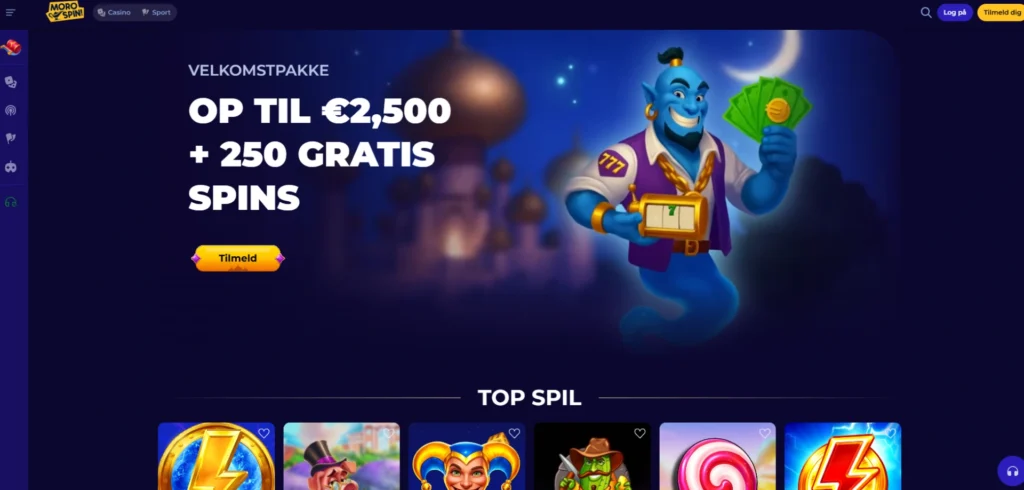 Moro Spins lobby