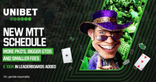 Unibet øger garantierne og sænker gebyrerne med et nyt spillervenligt MTT-program